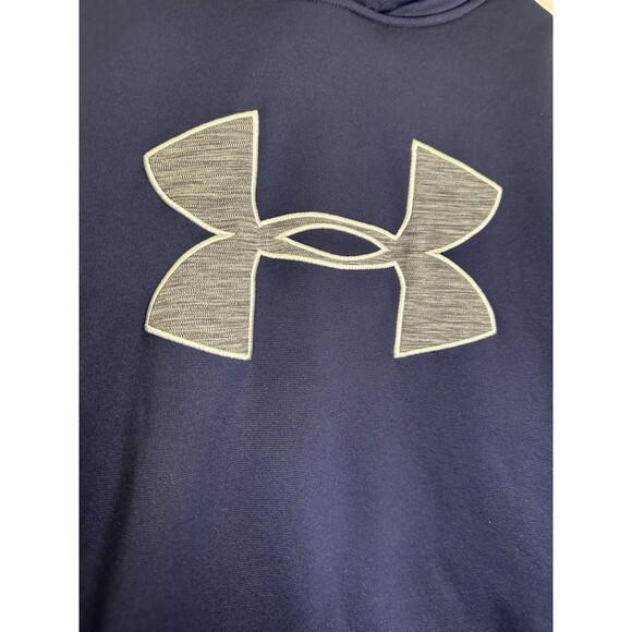 Under Armour Hoodie Mens Size XL Blue Loose Cold Gear Sweatshirt Pullover - Picture 4 of 6